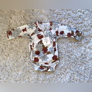 Kate Quinn Kimono Bodysuit NWT | Retro Floral | 0-3 months | Organic Cotton